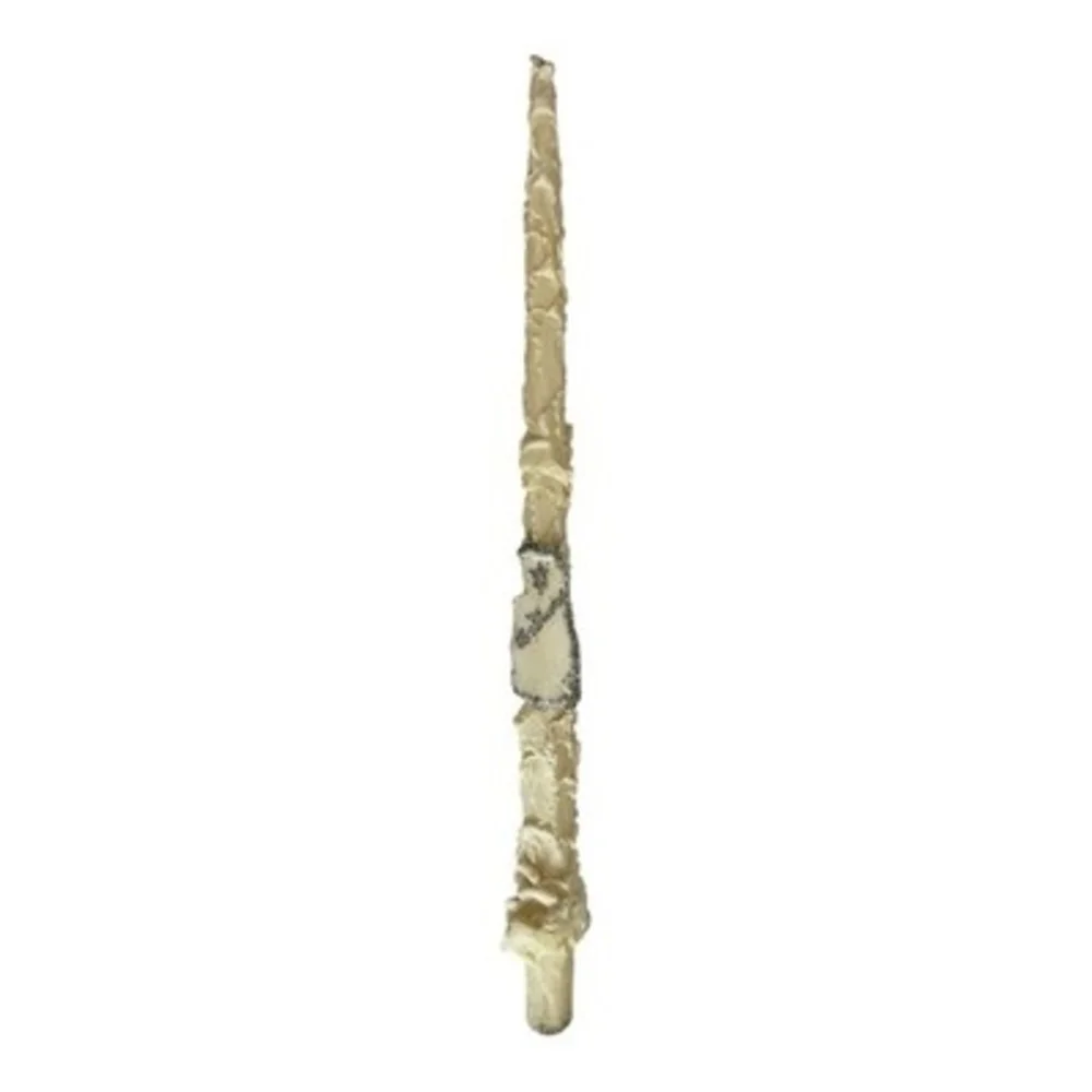 Handmade Textured Taper Candle Ivory Silver Glitter Accent Vintage 17